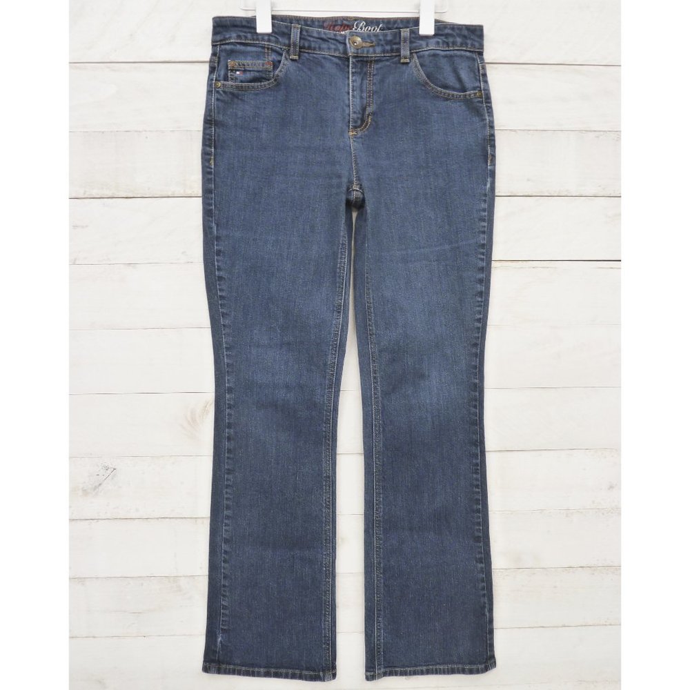 Tommy Hilfiger Women's Hope Bootcut Jeans • Sz 8R • Blue • EUC